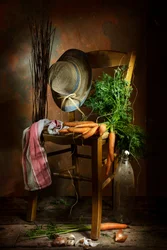 Rustic Carrot Harvest