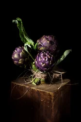 Vibrant Purple Artichokes