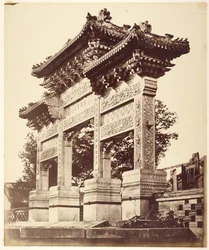 Arch in the Lama Temple Near Beijing, October, 1860