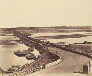 Bridge of Boats over the Jumna, Taken from Lulim Ghur