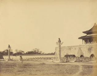 Entrance to the Winter Palace, Pekin, October 1860