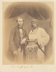 F.D. Forsyth, Esquire, C.B., and Indian Servant