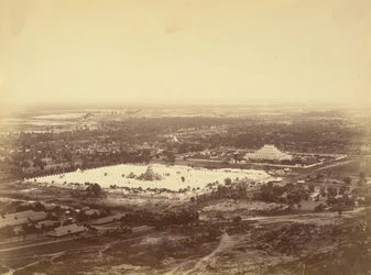 General View of Mandalay from Mandalay Hill Showing the 450 Pagodas and the Incomparable Pagoda