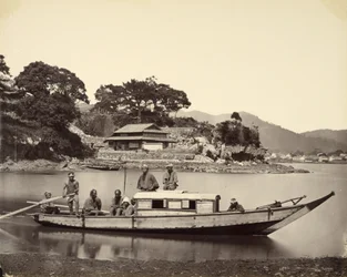 Japanese Junk in Canal, Nagasaki