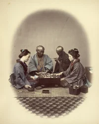 Japanese Playing Go