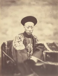 Portrait of Prince Kung, Brother of the Emperor of China, Who Signed the Treaty
