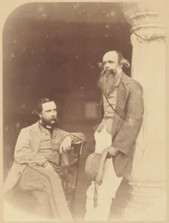 Portrait of Two European Men, One Seated, One Standing