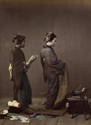 Putting on the Obi, or Girdle