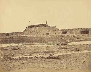 Rear of the North Fort Showing the Retreat of the Chinese Army, August 21, 1860