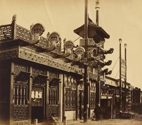 Shops and Street, Chinese City of Pekin, October 1860