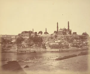 The Muchee Bhawan Fort and the Gomti River Taken from the Stone Bridge