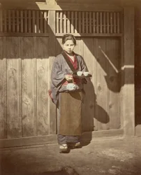 Woman with Tea Tray