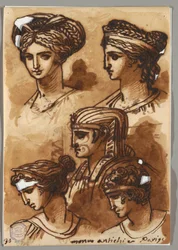 Five Heads, After the Antique
