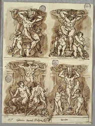 Four Herms, Studies after the Carracci