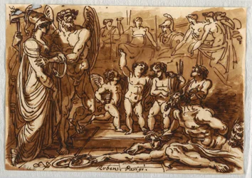 Minerva and a Winged God