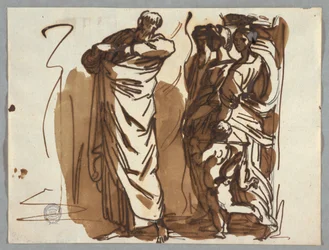 Saint Paul and Figures, after Raphael