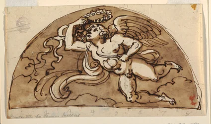 Spring, Lunette for Ceiling, Sala Ottagonale, Palazzo Milzetti, Faenza
