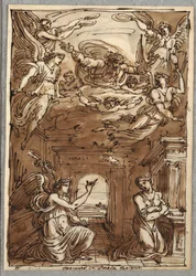 The Annunciation, Study after Innocenza da Imola