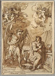 The Annunciation, Study after Orazio Samacchini, Forli