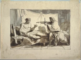The Son of Marcus Cato Bringing a Dagger to His Father