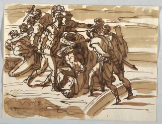 Two Groups of Captives from the Victory of Leo IV over the Saracens