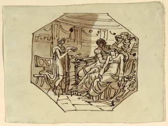 Virgil Reading the Eulogy of Marcellus to Lucretia and Augustus, Palazzo Cavina, Faenza