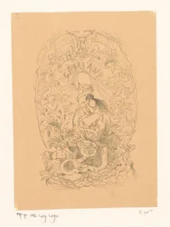 Woman in Amorous Embrace with a Skeleton