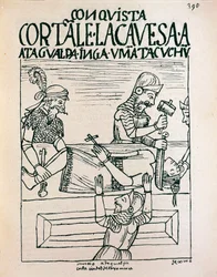 Inca Emperor Atahualpa Executed by Spaniards at Cajamarca, 28 July 1533