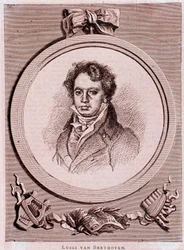 Portrait of German Composer Ludwig van Beethoven