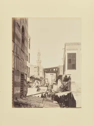 View of a Bazaar in Old Cairo