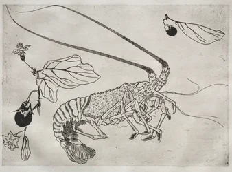 Dinner Service (Rousseau service): Large Lobster with Raised Antenna (no. 21)