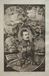 Frontispiece for New Works of Champfleury, The Friends of Nature: Portrait of Champfleury