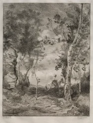 Landscape, or The White Horse (after Corot)