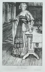 The Maidservant, after H. Leys