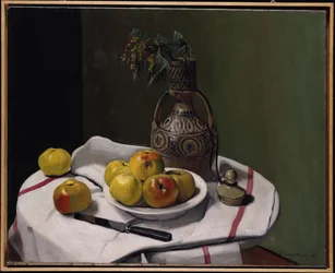 Apples and a Moroccan Vase