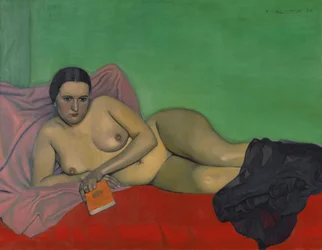 Nude Woman Holding a Book, 1924