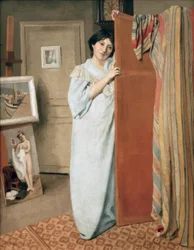 Interior of Studio with the Artist