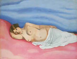 Reclining female nude, 1913