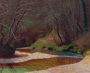 Rusty Stream and White Pebbles, 1921