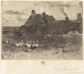 Thatched Cottages (Small Plate)