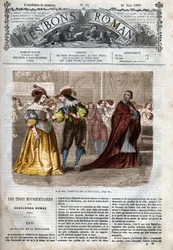 The Three Musketeers by Alexandre Dumas. Illustration of Chapter XXII in The Good Novels.