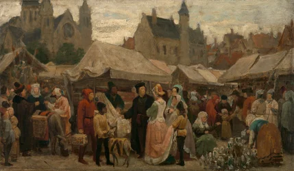 A Fair in Ghent in the Middle Ages, Study