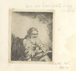 Old Man with a Clover on His Coat (series title: Recueil de quatre-vingt-cinq estampes originales)