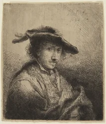 Man with Feather in Cap