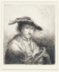 Young Man Wearing a Plumed Hat, 1642