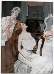Woman Having Her Hair Done, Late 19th-Early 20th Century
