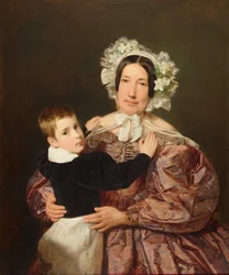 Mrs Lindner with Her Son