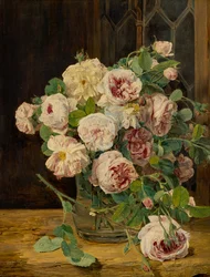 Bouquet of Roses at the Window