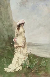 An Elegant Lady by the Sea