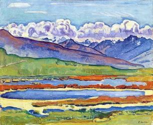 Etang Long Crans Montana by Ferdinand Hodler